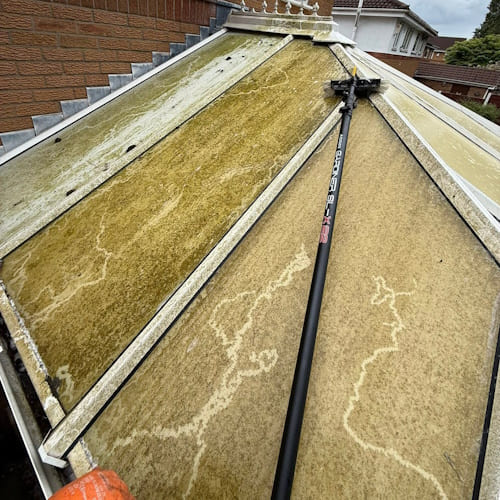 Before Conservatory Cleaning Manchester