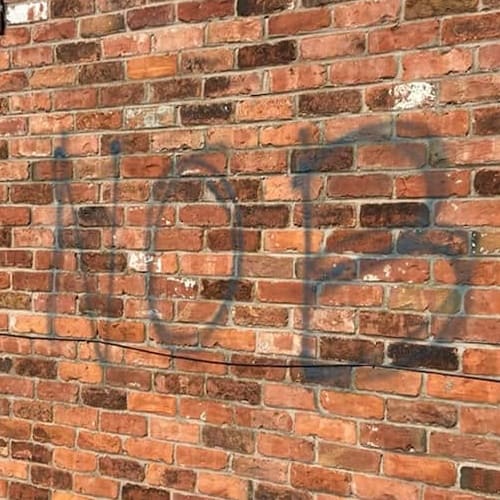 Before Graffiti Cleaning Manchester