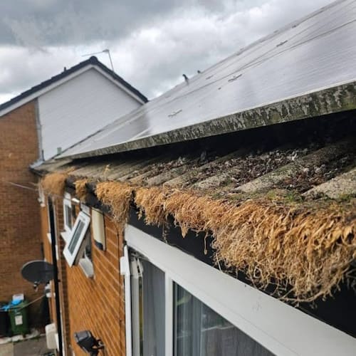 Before Gutter Cleaning Manchester
