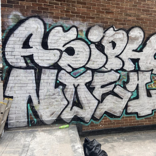 Before Graffiti Cleaning Manchester