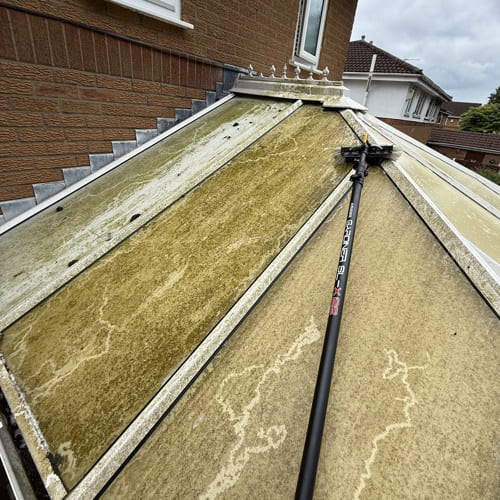 Before Conservatory Cleaning Manchester