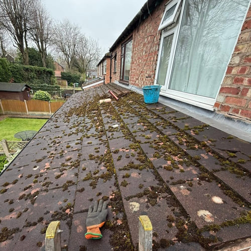 Before Roof Cleaning Manchester
