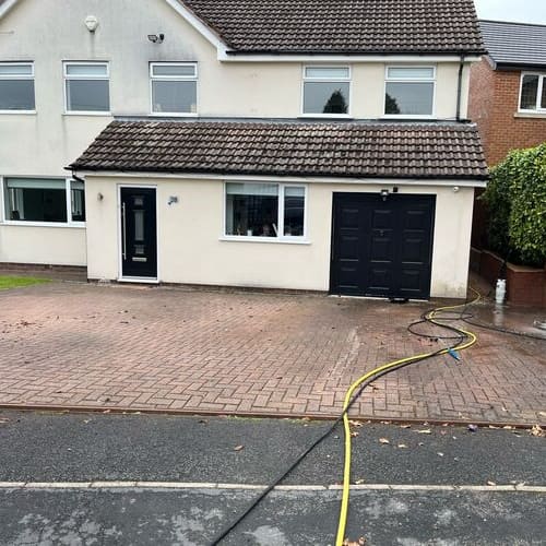 Before Driveway Cleaning Manchester