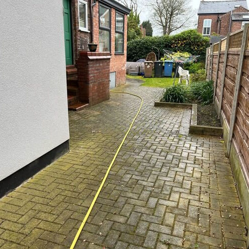Before Patio Cleaning Manchester