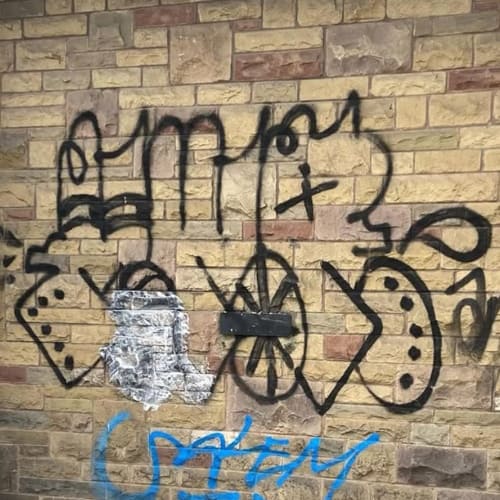 Before Graffiti Cleaning Manchester