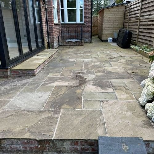 Before Patio Cleaning Manchester