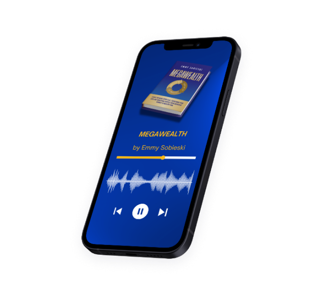 Image of Mobile Phone playing the MegaWealth Audiobook