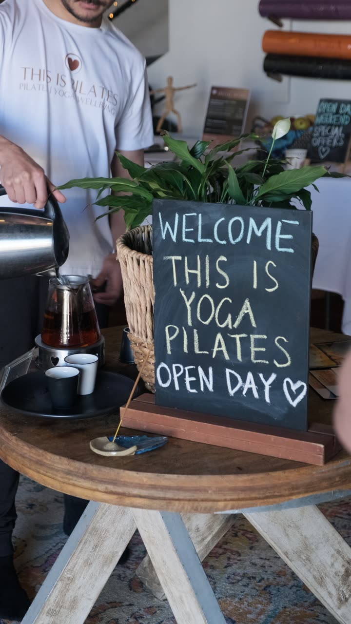 A welcome sign at the This Is Yoga Rozelle open day