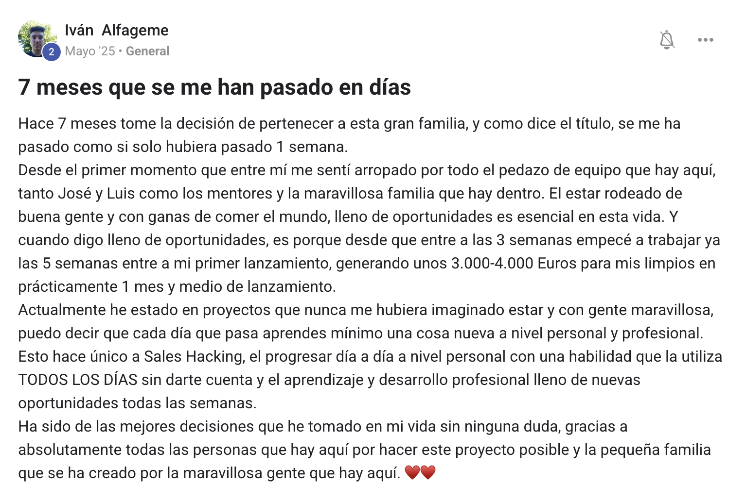 Testimonio