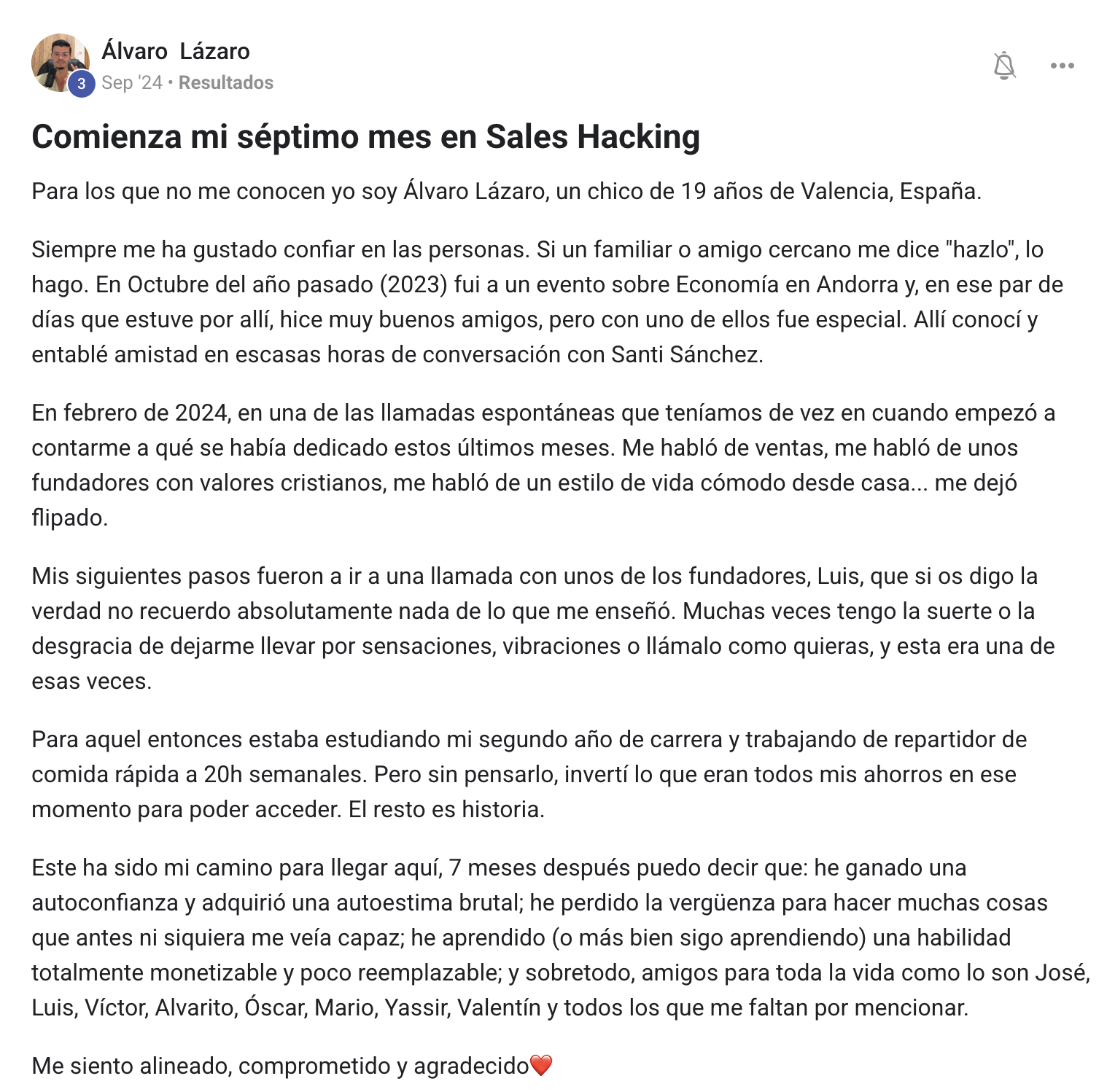 Testimonio