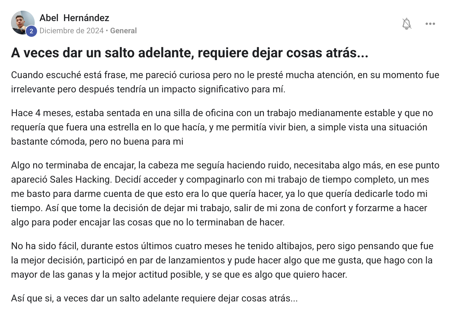 Testimonio