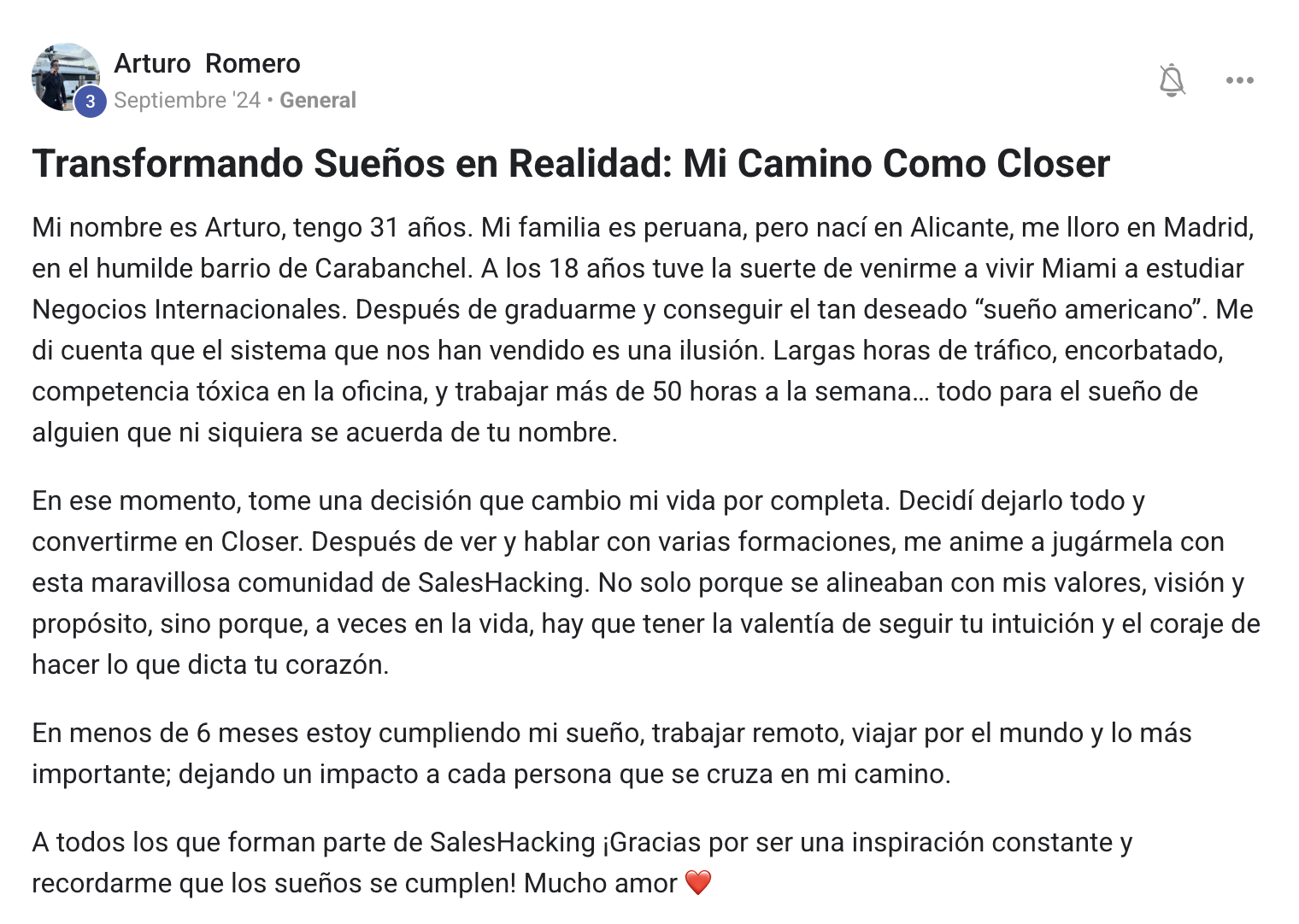 Testimonio