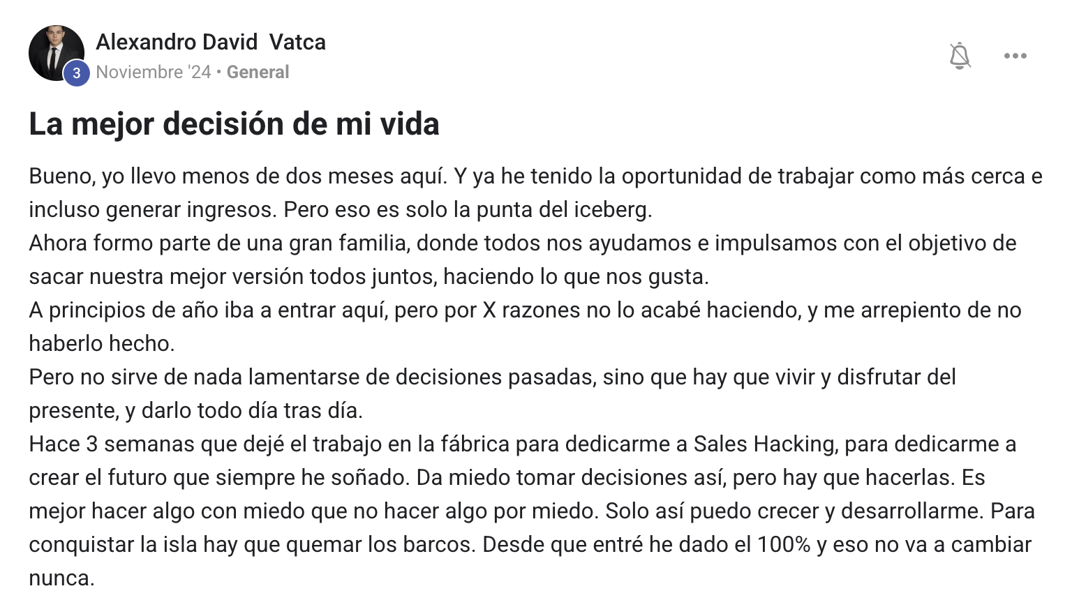 Testimonio