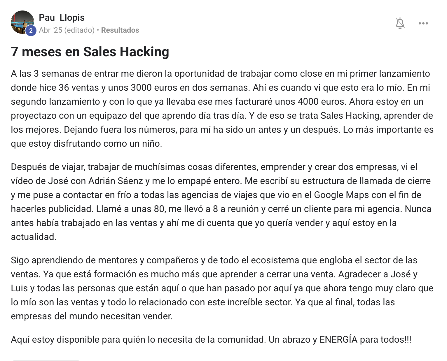 Testimonio