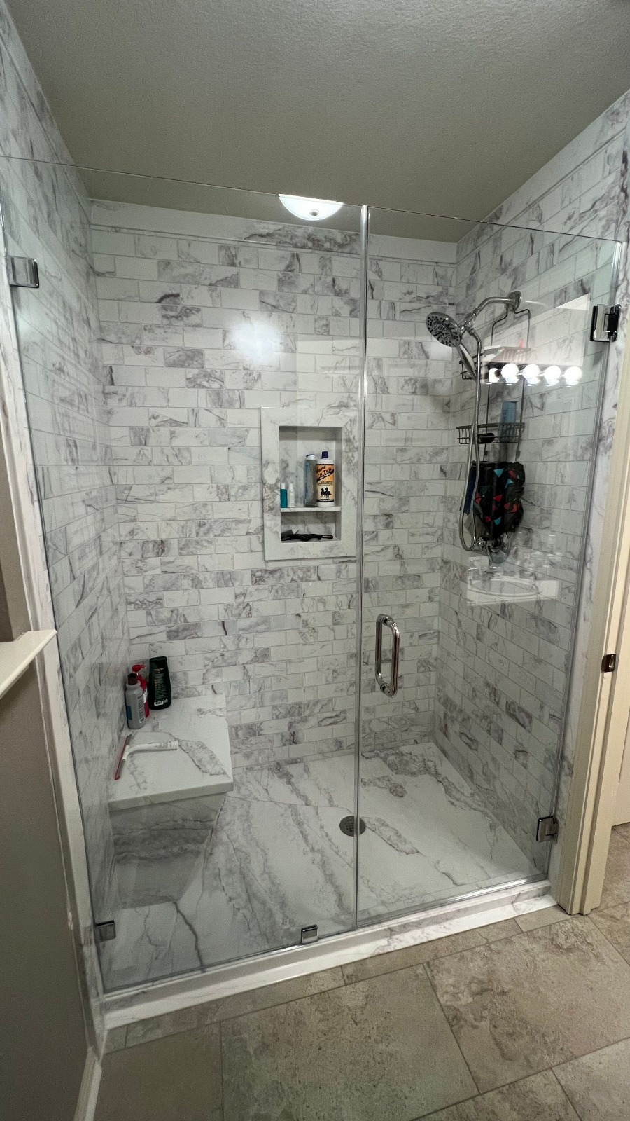 Walk-in shower remodel in Barrhaven