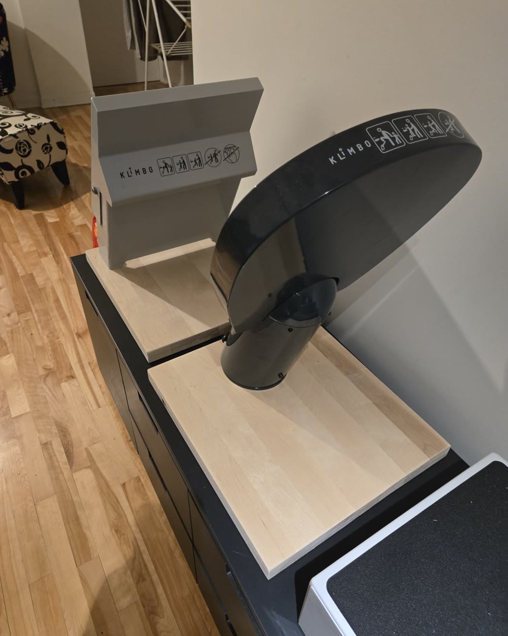 Black Klimbo K02 with a grey K02 behind it