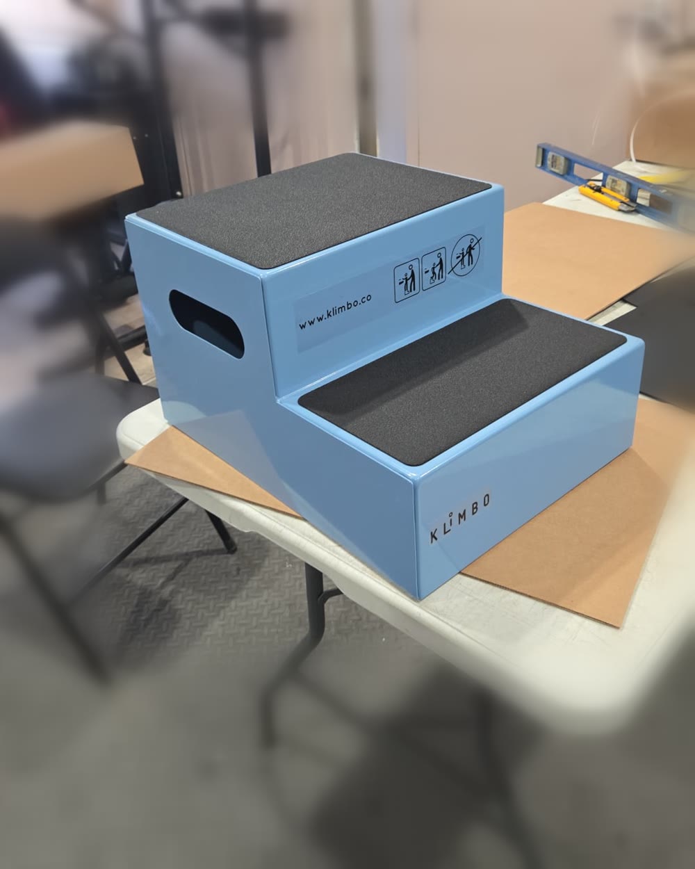Light blue Klimbo K03 two-step unit