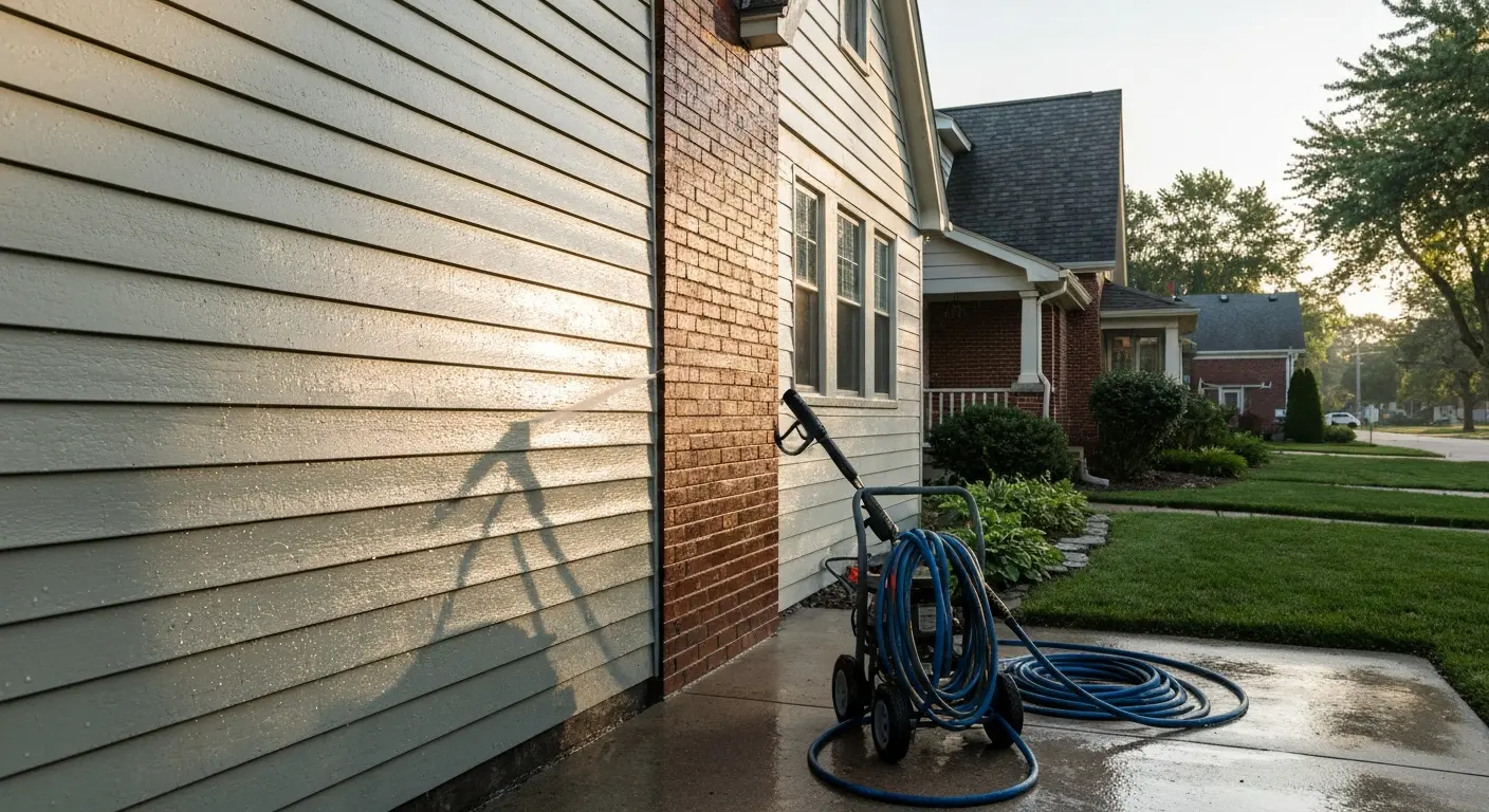 Exterior surface cleaning project