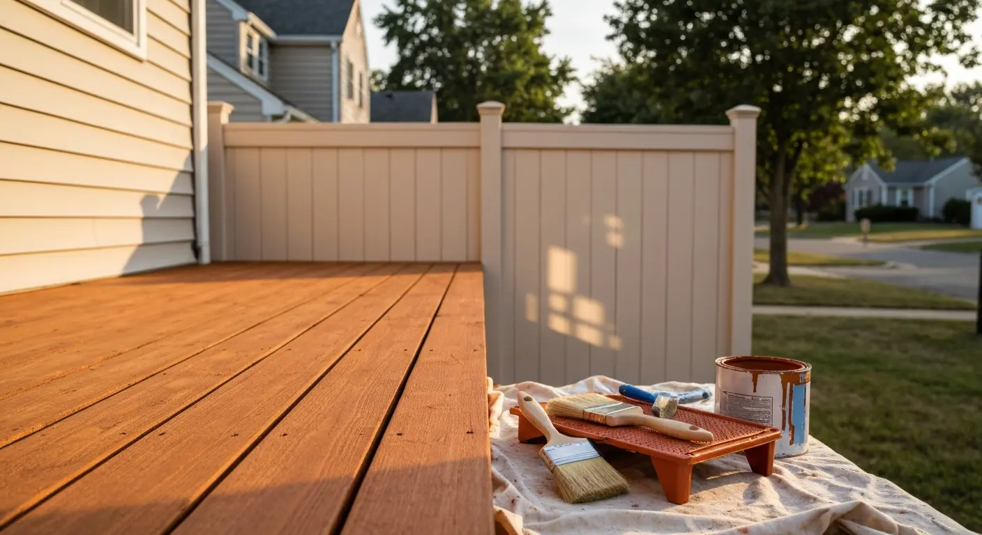 Deck and fence painting service