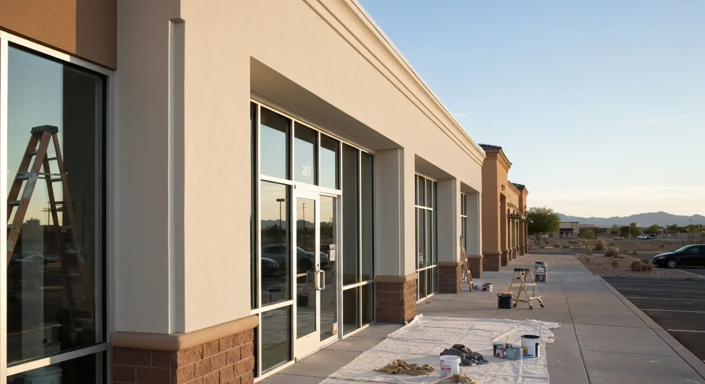 Commercial painting for retail storefront