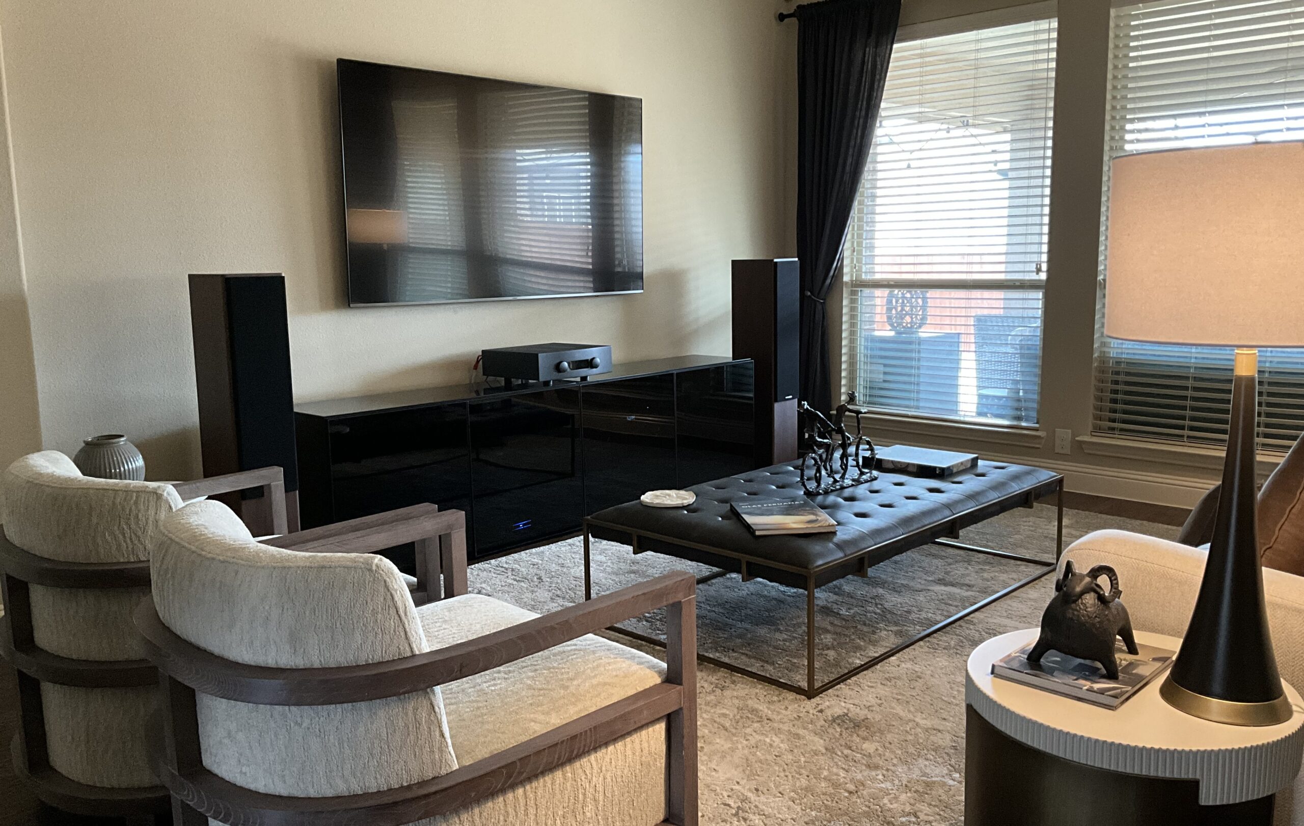 Home entertainment setup