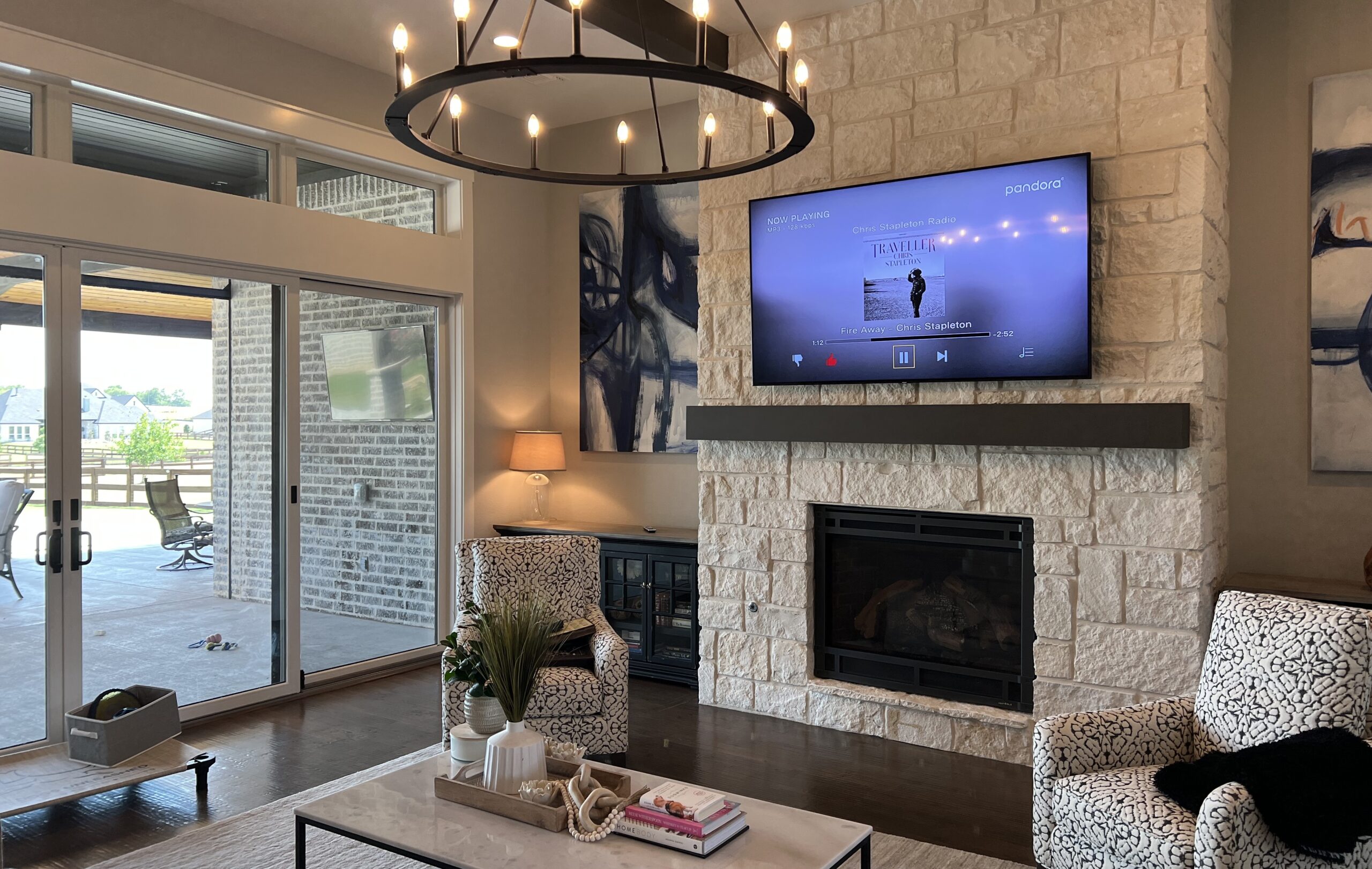 Media room with integrated audio