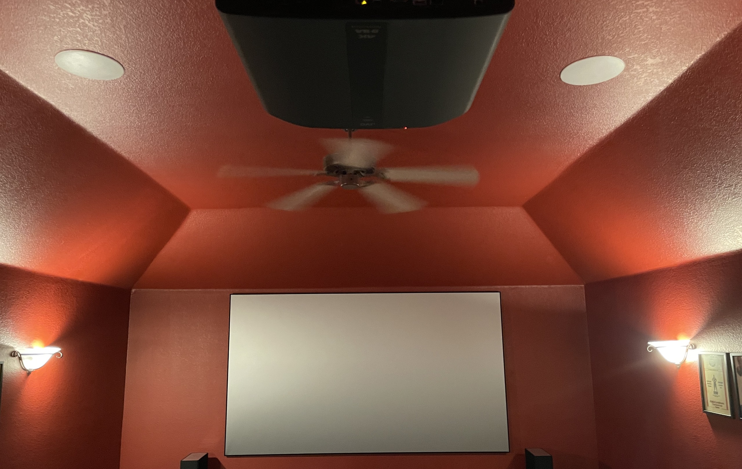 Home theater with stadium seating