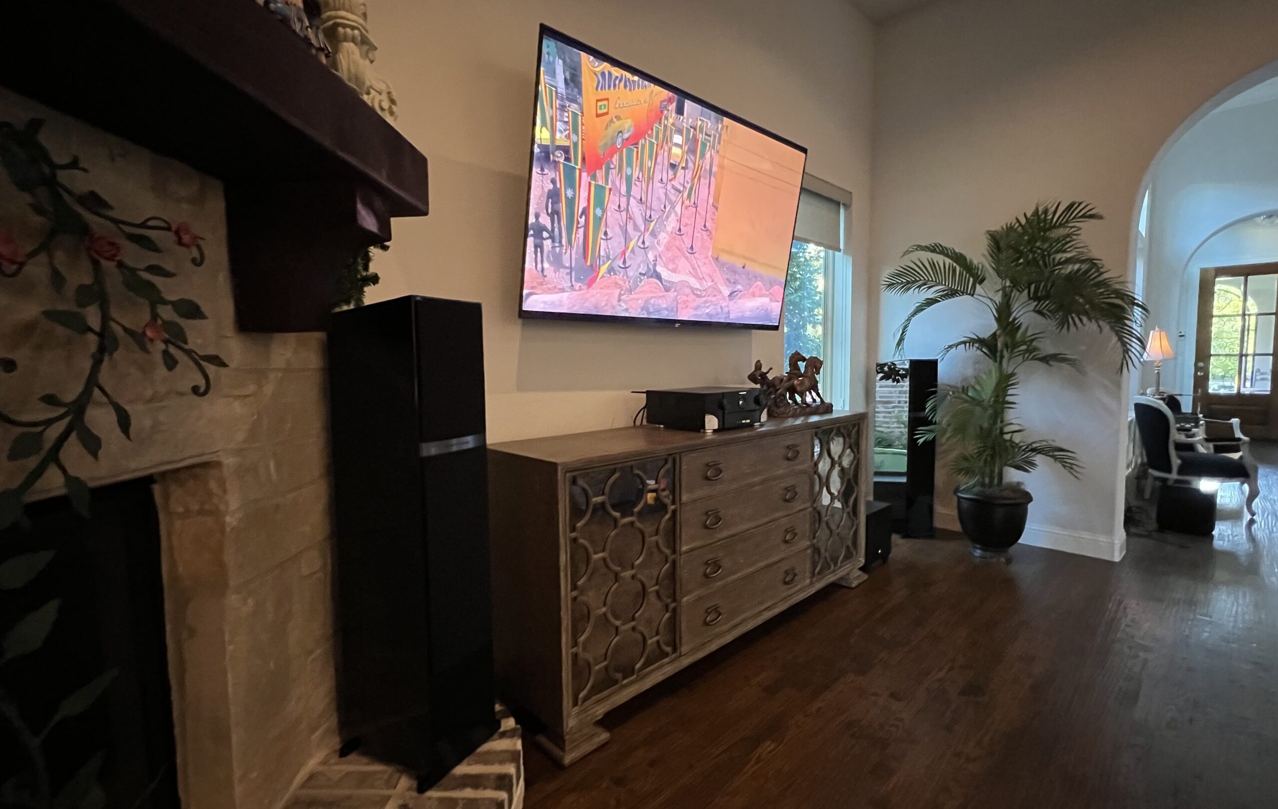 Living room audio video system