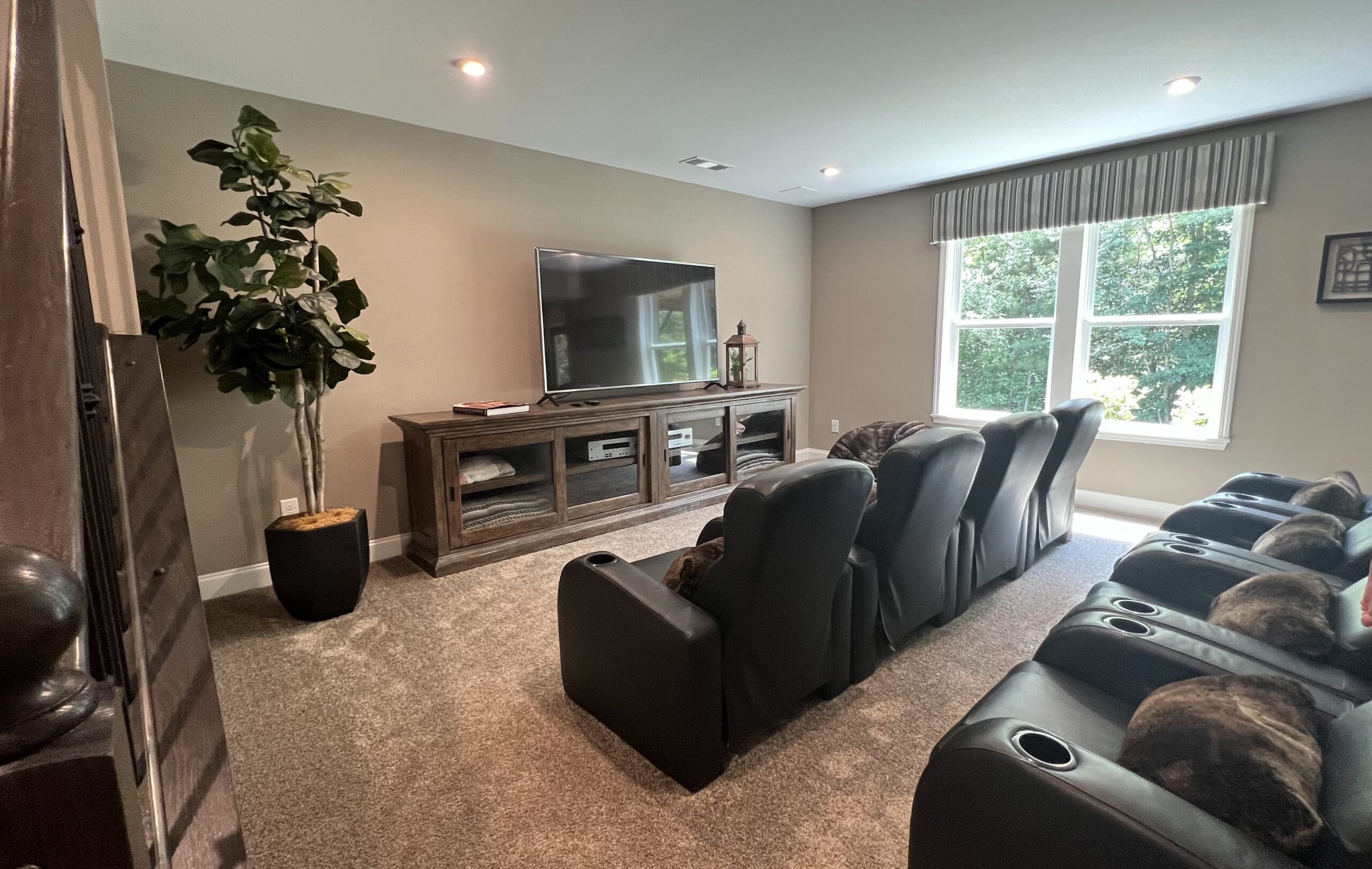 Home theater projection screen