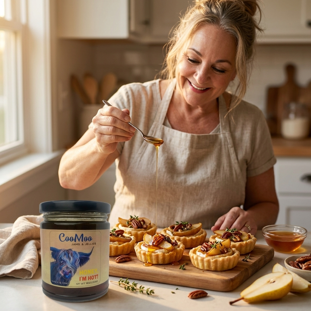 Spiced Honey Im Hot Baked Brie Tartlets