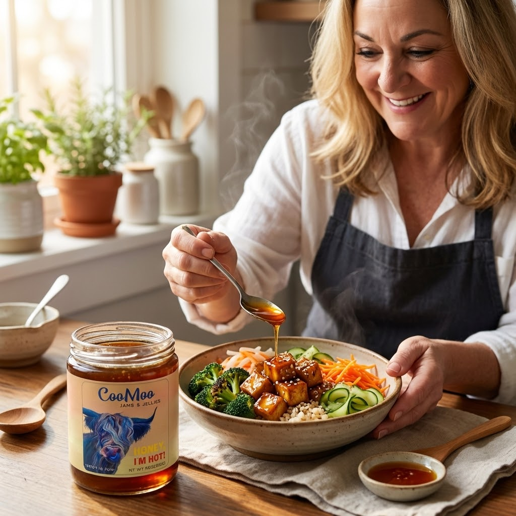 Honey I'm Hot Korean-Inspired Tofu Bibim Bowl