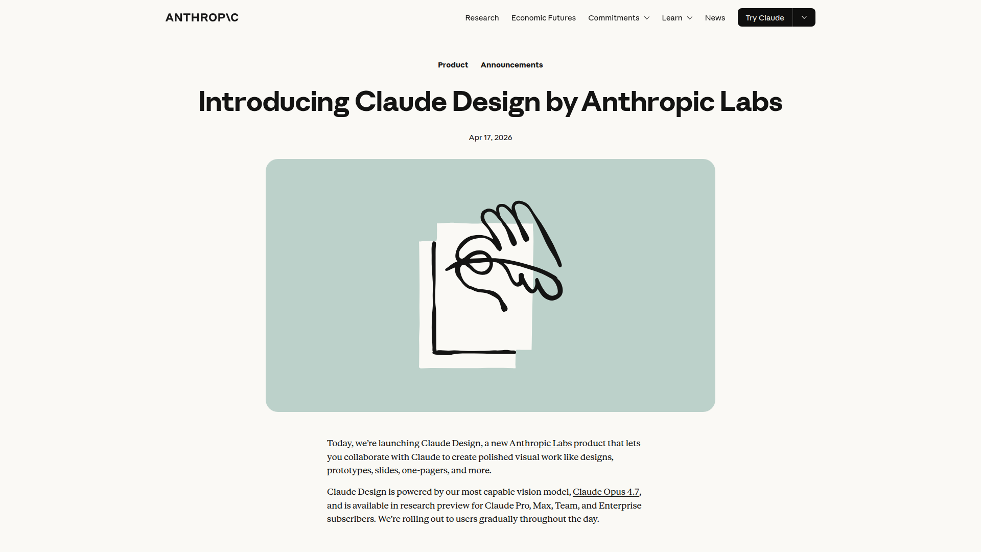 Featured image for Claude Design