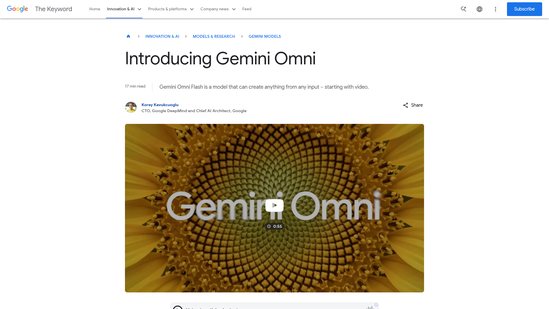 Featured image for Google Omni