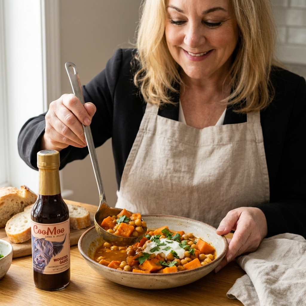 Wooster Glazed Chickpea and Sweet Potato Stew