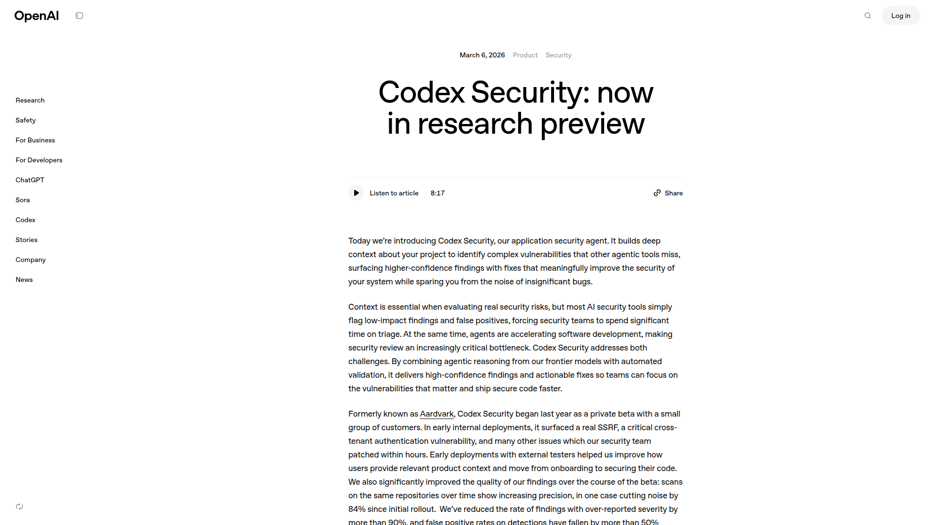 Featured image for Codex Security
