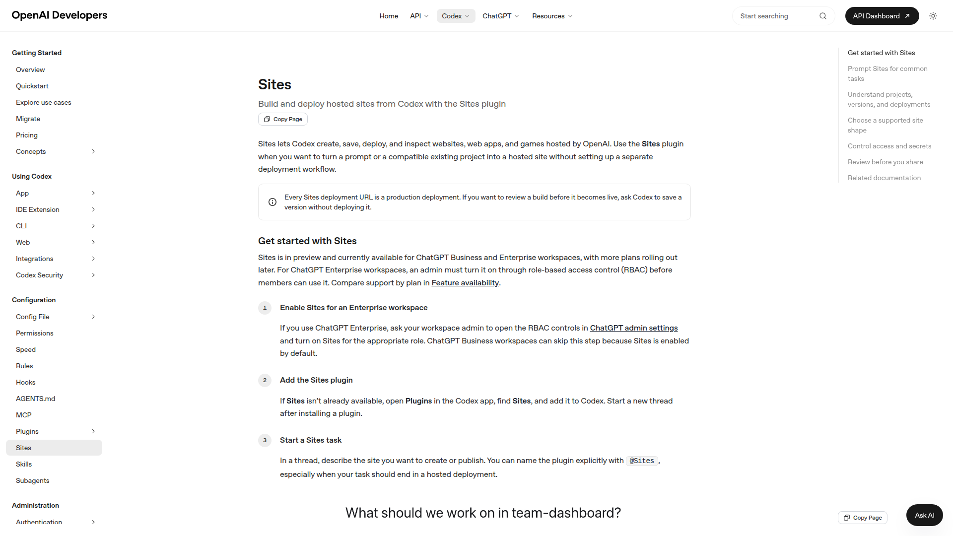 Featured image for Sites by Codex