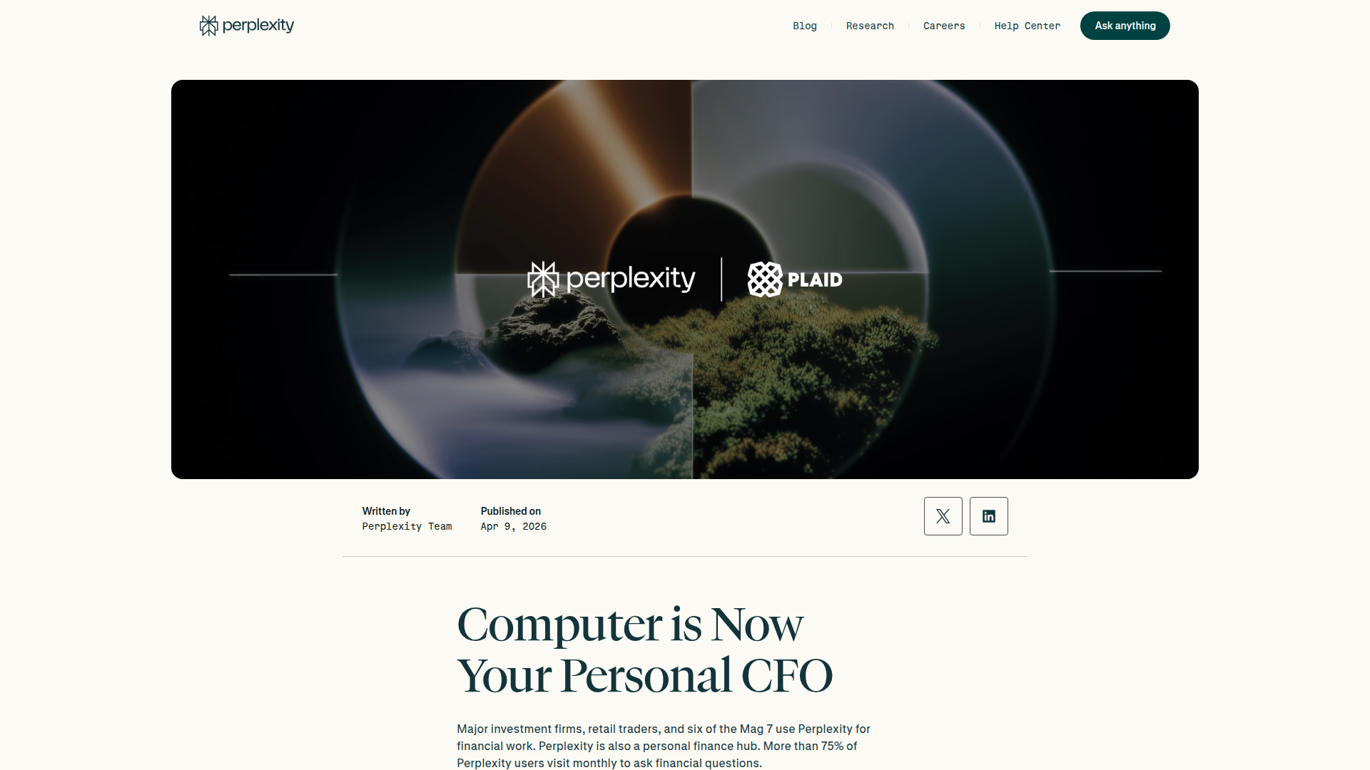 Featured image for Perplexity Finance