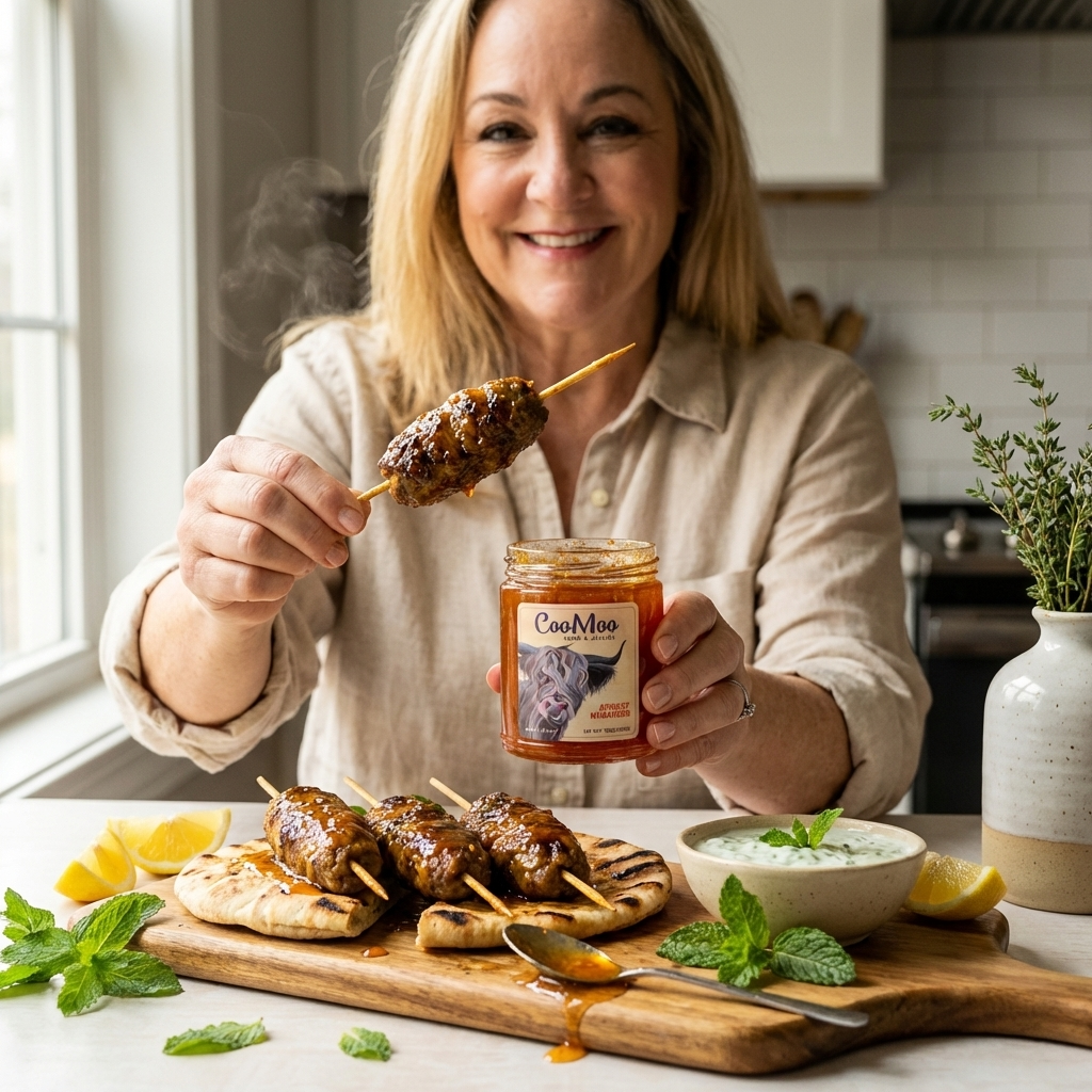 Apricot Habanero Glazed Lamb Kofta