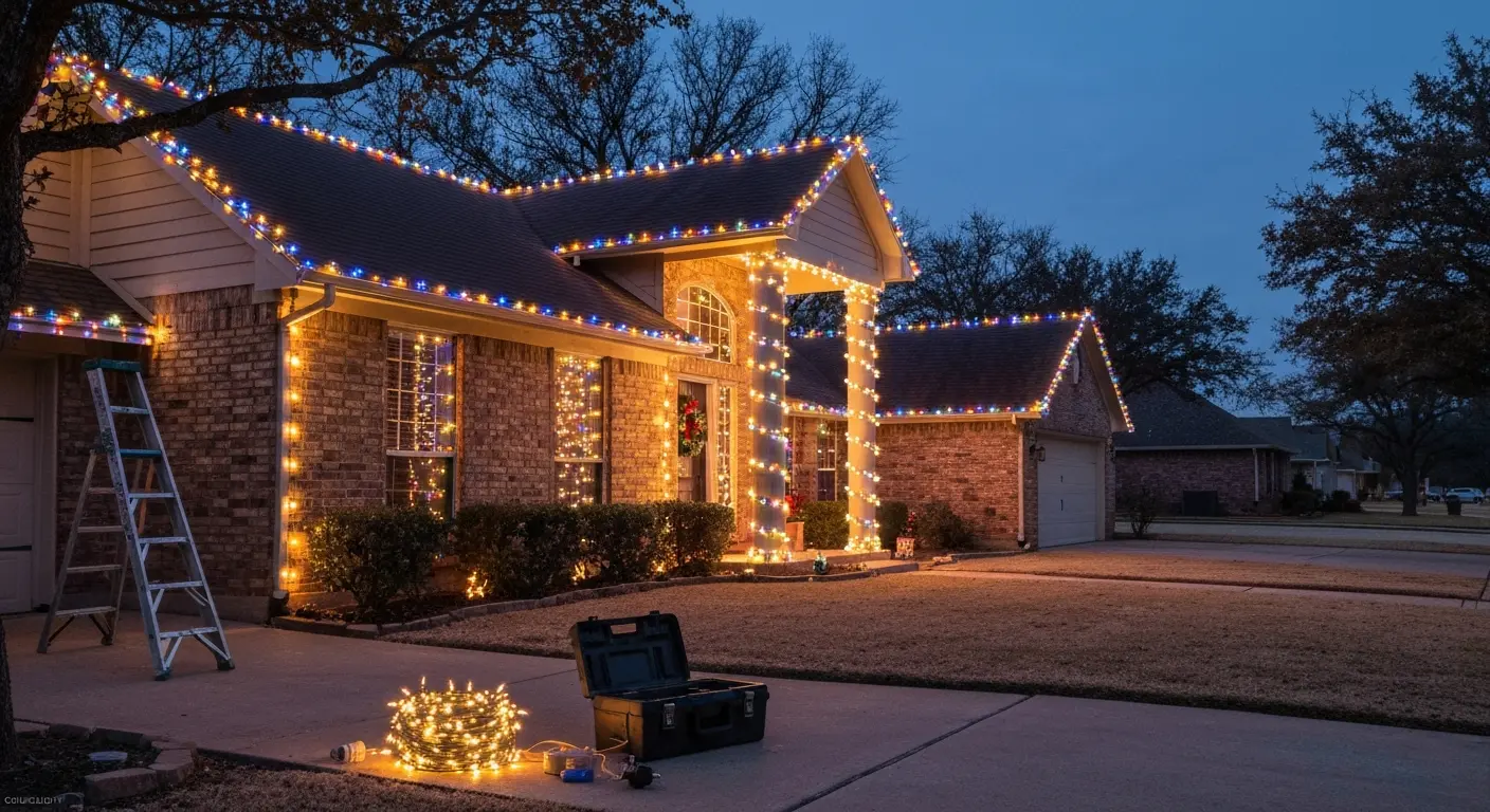 Custom color Christmas light design