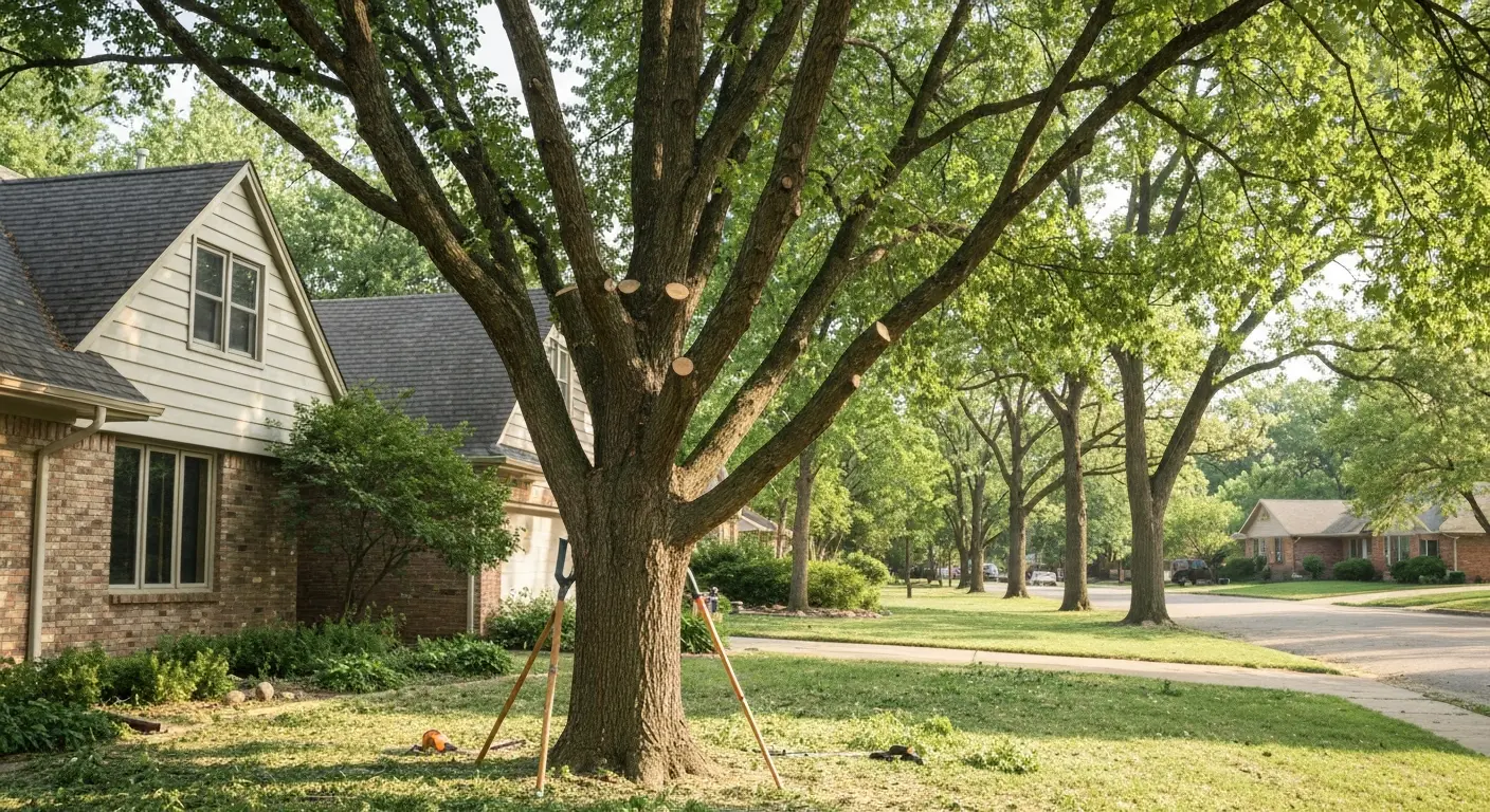 Professional tree trimming in Shawnee