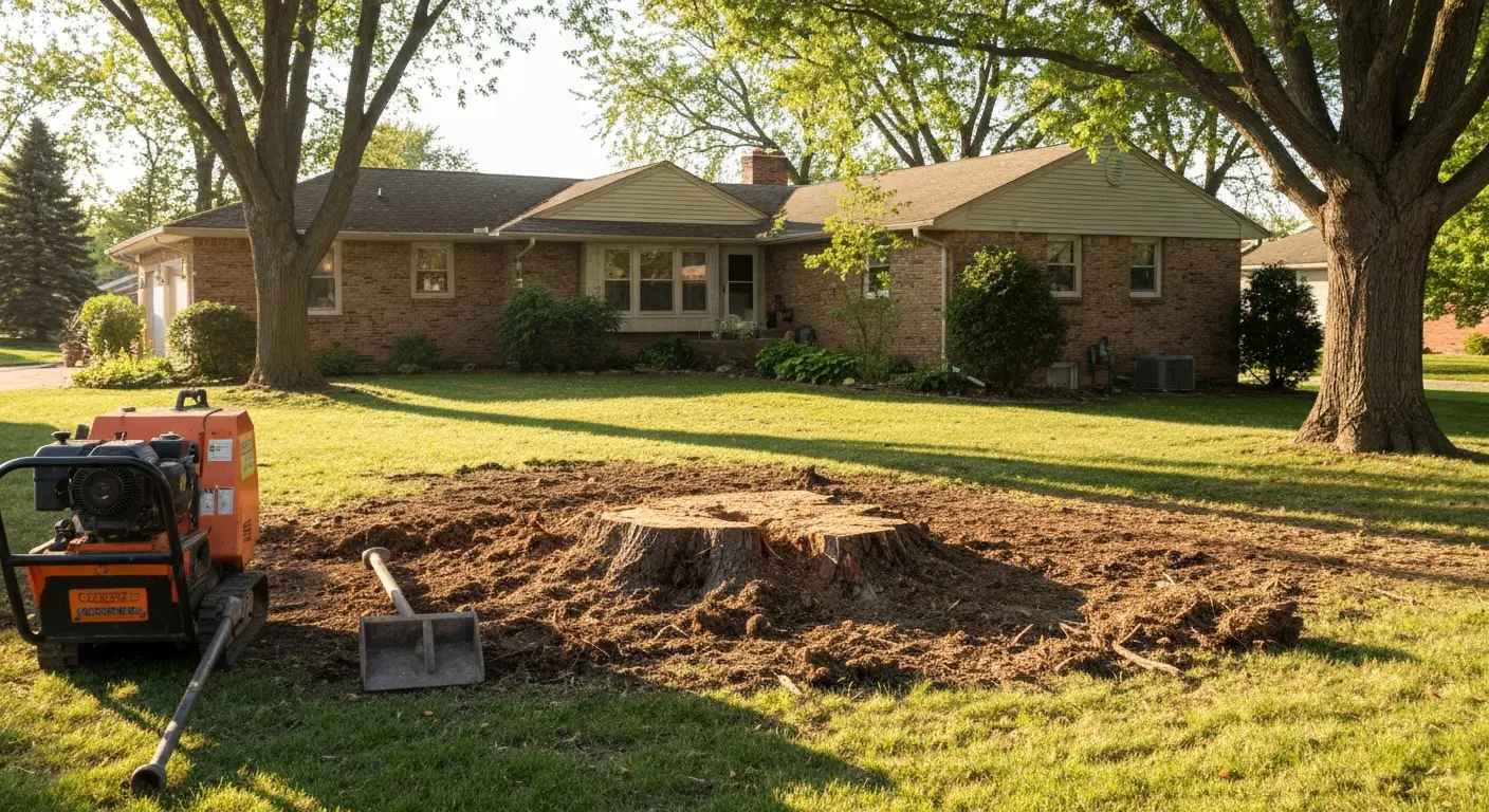 Stump removal in Jones