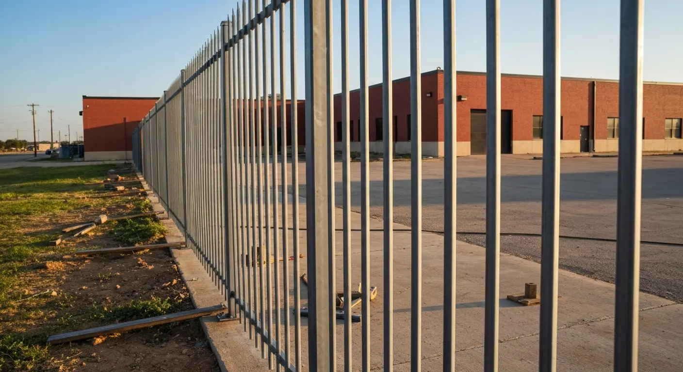 Commercial fencing project