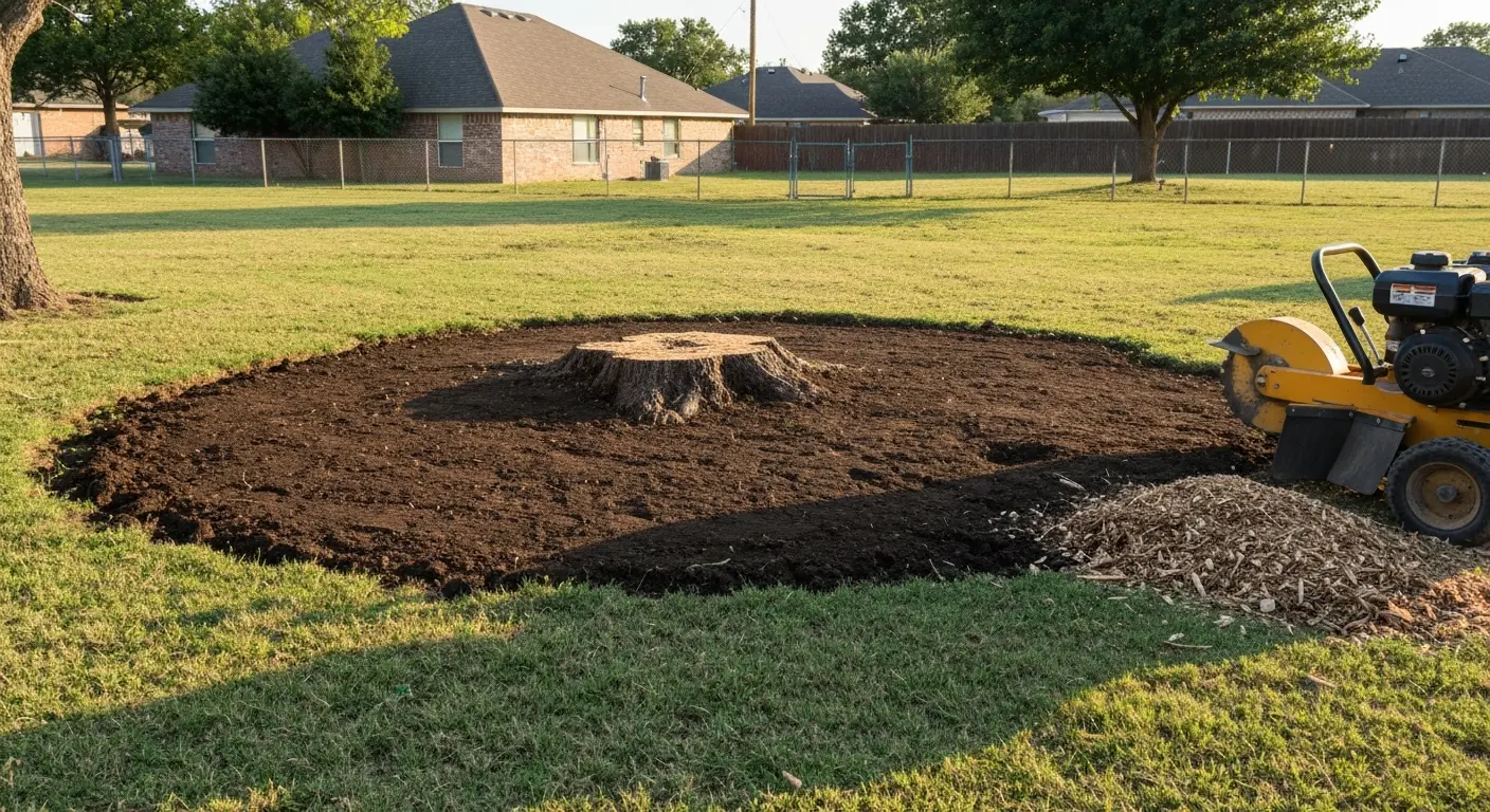 Stump grinding in Moore