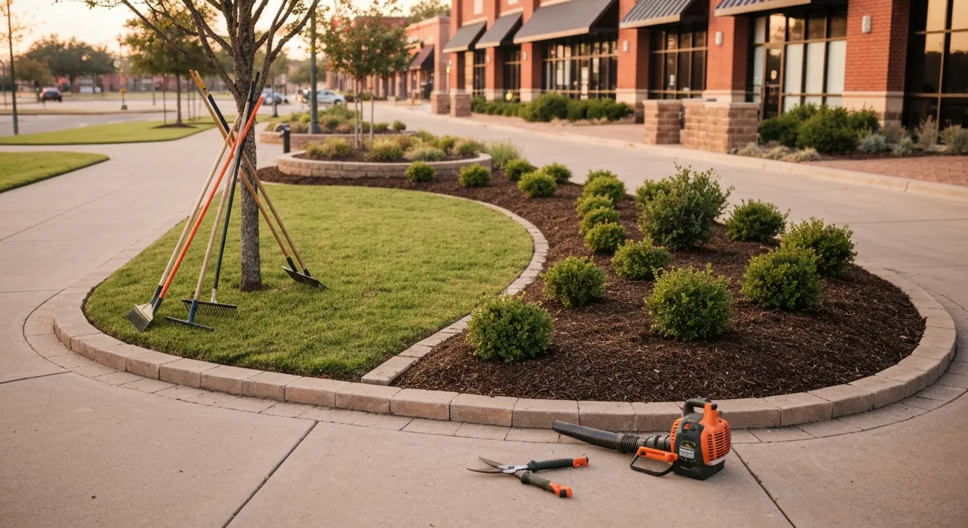 Seasonal lawn cleanup service