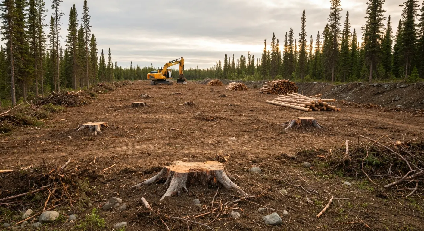 Land clearing work
