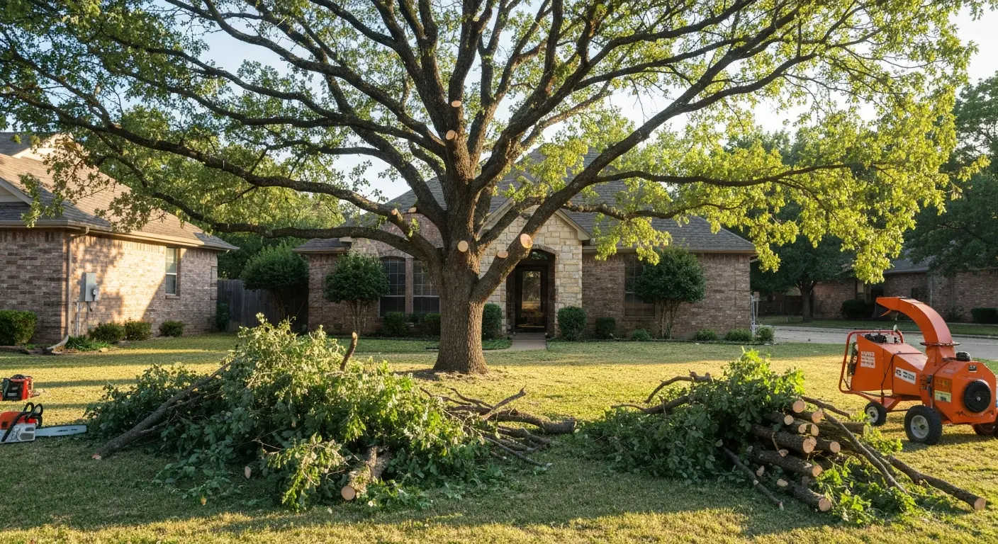 Tree trimming in Norman