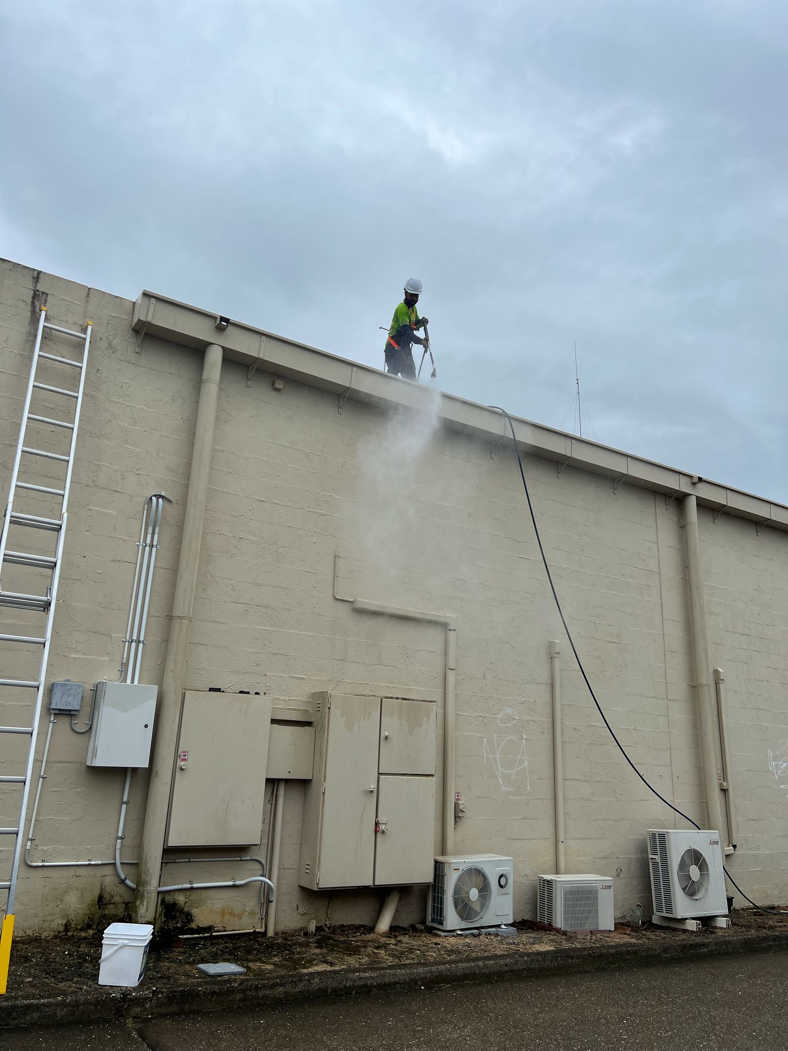 Spotless Commercial Gutter After Cleaning