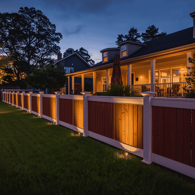 Trex composite fence installation by Fence Craft Oklahoma
