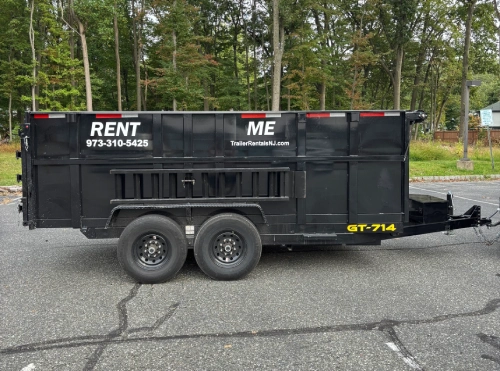 Full trailer rental fleet lineup at North Jersey Trailer Rentals in West Orange, NJ