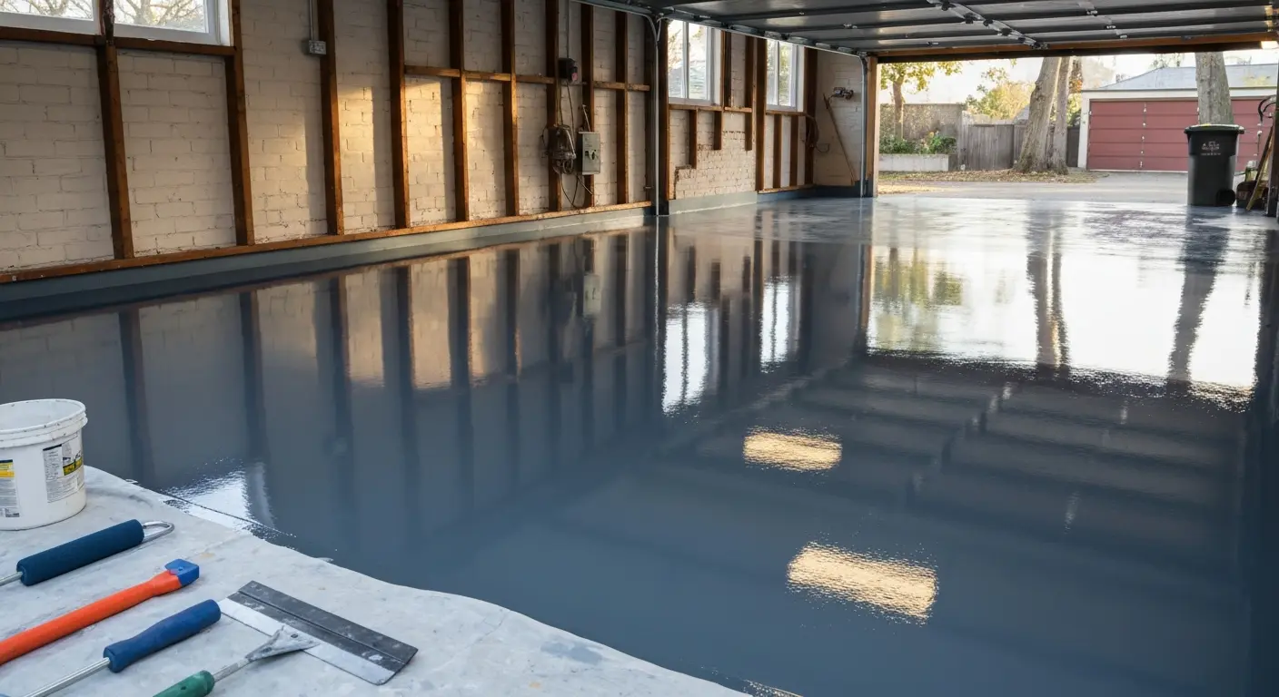 Epoxy garage floor coating